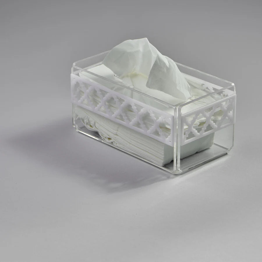 Zee Designs Plexi Glass Moroccan Tissue Box