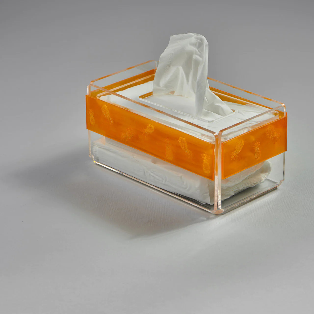 Zee Designs Plexi Glass Pineapple Tissue Box