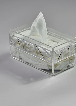 Zee Designs Plexi Glass Irregular Tissue Box