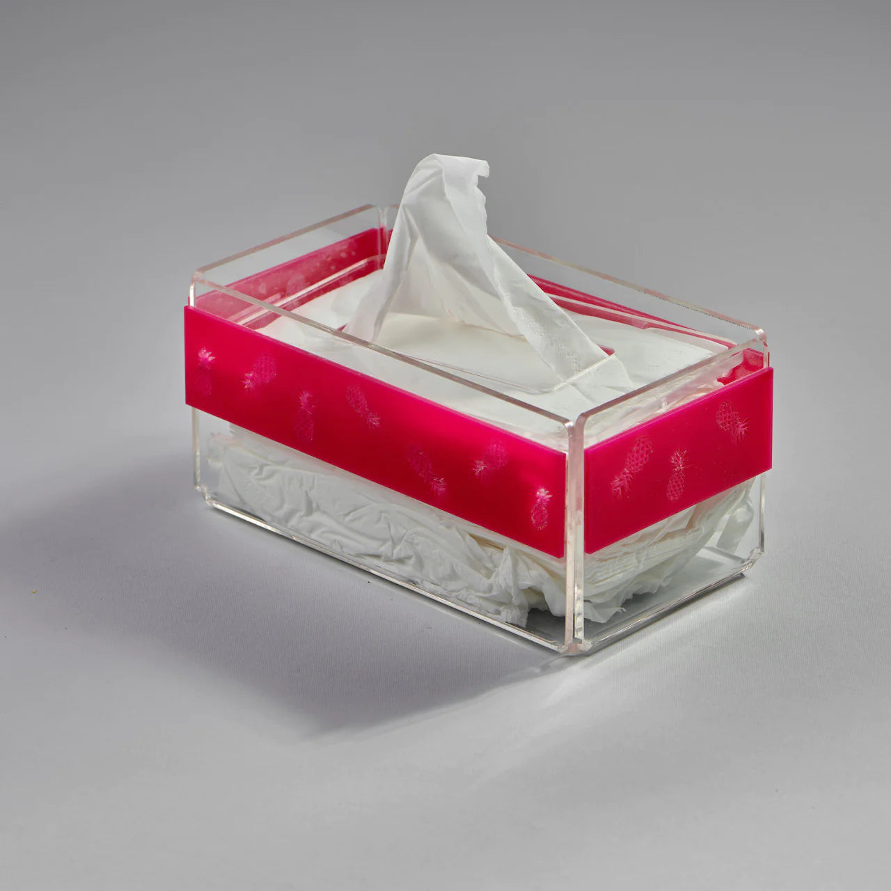 Zee Designs Plexi Glass Pineapple Tissue Box