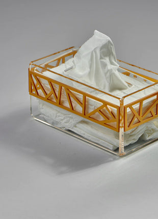 Zee Designs Plexi Glass Irregular Tissue Box