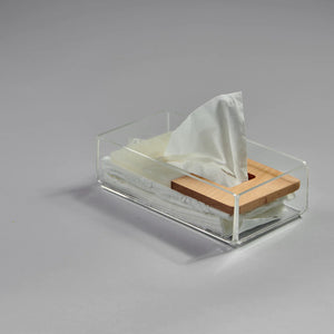 Zee Designs Plexi Glass Resin Tissue Box