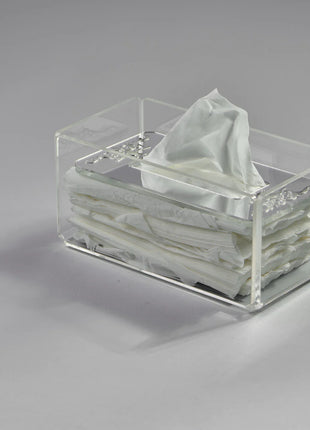 Zee Designs Plexi Glass Motif Tissue Box