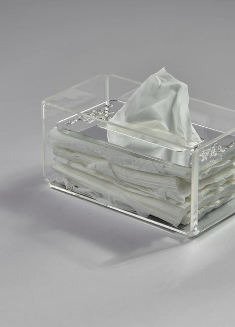 Zee Designs Plexi Glass Motif Tissue Box