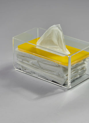 Zee Designs Plexi Glass Plain Tissue Box
