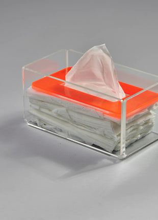Zee Designs Plexi Glass Plain Tissue Box