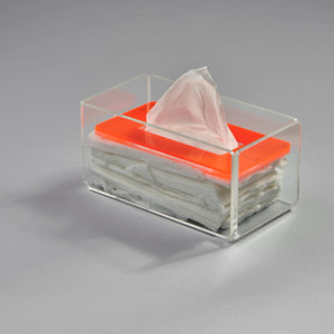 Zee Designs Plexi Glass Plain Tissue Box