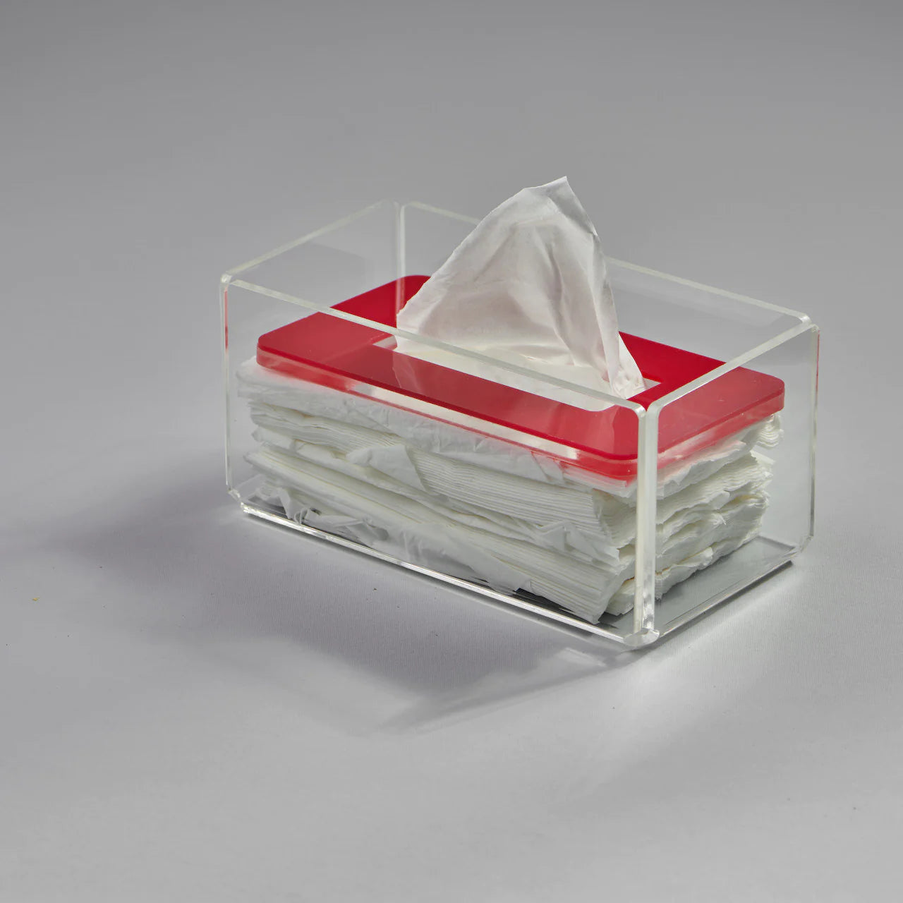 Zee Designs Plexi Glass Plain Tissue Box