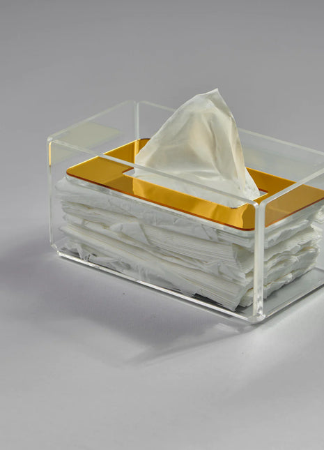 Zee Designs Plexi Glass Plain Tissue Box
