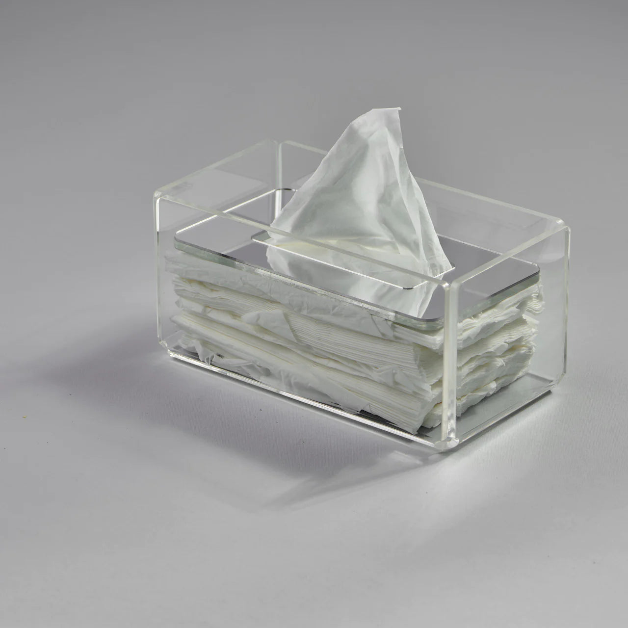 Zee Designs Plexi Glass Plain Tissue Box