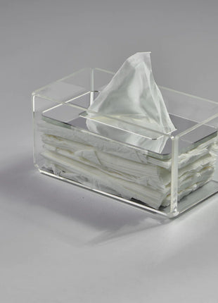 Zee Designs Plexi Glass Plain Tissue Box