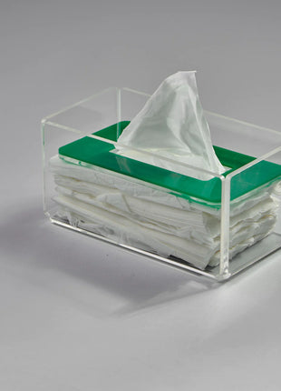 Zee Designs Plexi Glass Plain Tissue Box