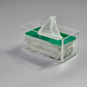 Zee Designs Plexi Glass Plain Tissue Box