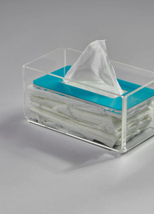 Zee Designs Plexi Glass Plain Tissue Box