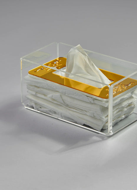 Zee Designs Plexi Glass Motif Tissue Box
