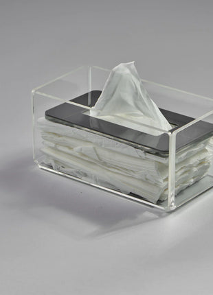 Zee Designs Plexi Glass Plain Tissue Box