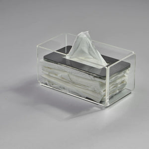 Zee Designs Plexi Glass Plain Tissue Box