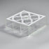 Zee Designs Plexi Glass Moroccan 9-Compartments Tea Box