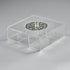 Zee Designs Plexi Glass Plated 9-Compartments Tea Box