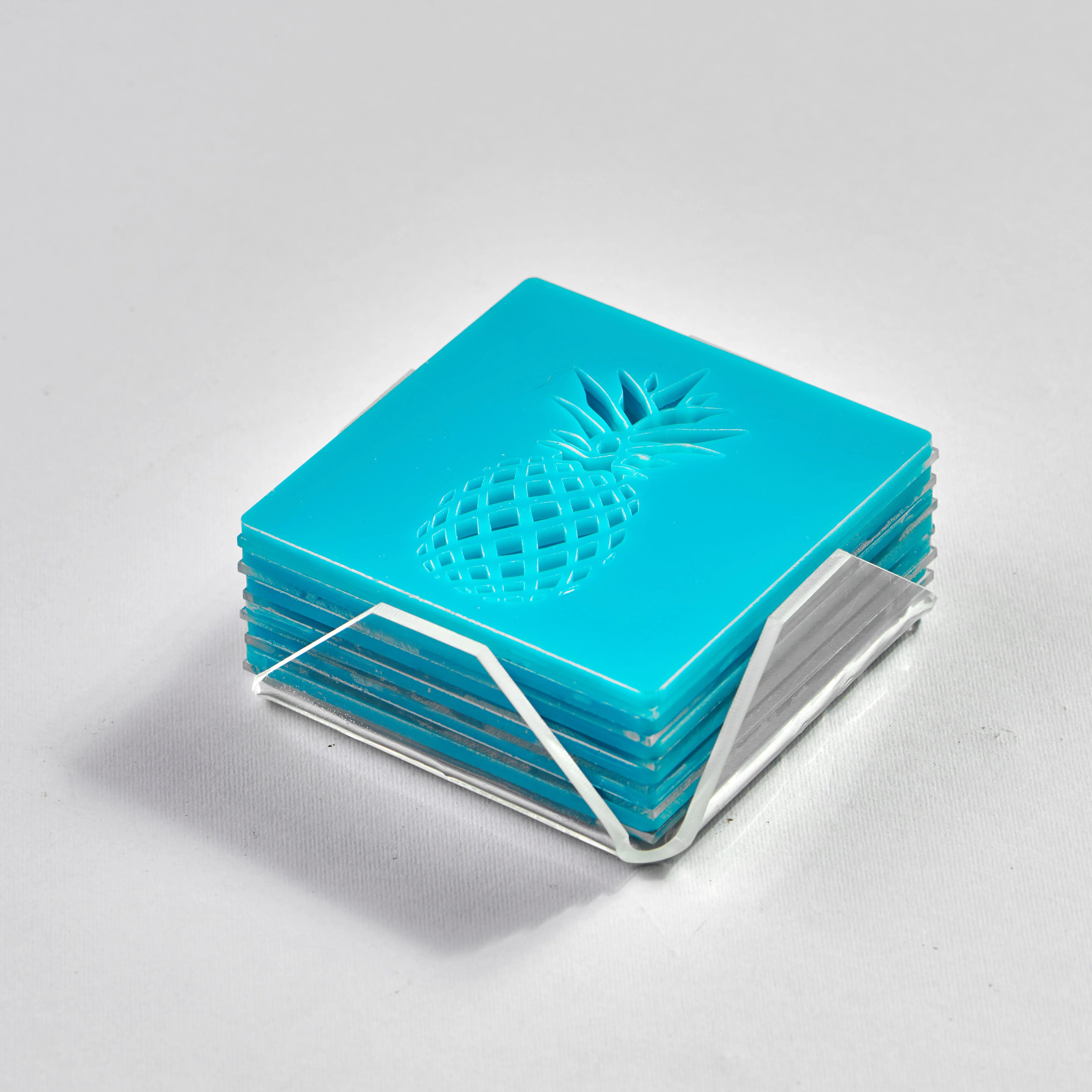 Zee Designs Plexi Glass Pineapple Coasters