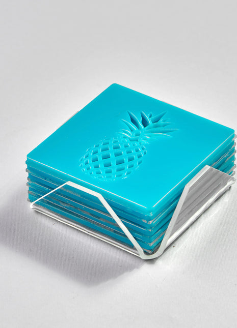 Zee Designs Plexi Glass Pineapple Coasters