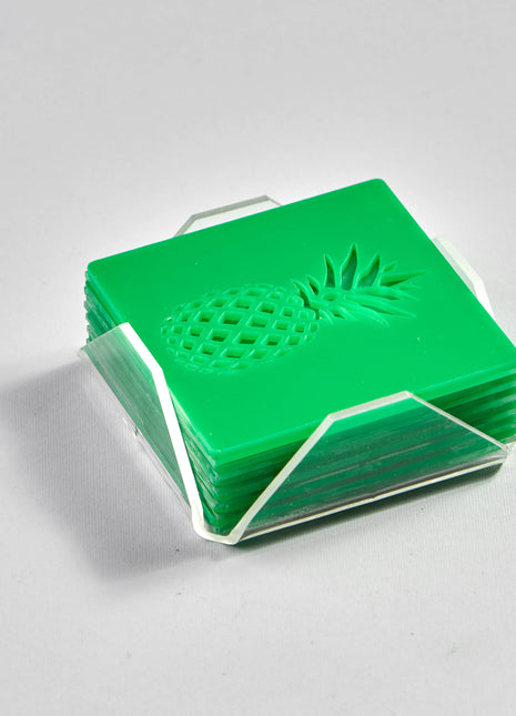 Zee Designs Plexi Glass Pineapple Coasters