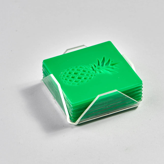 Zee Designs Plexi Glass Pineapple Coasters