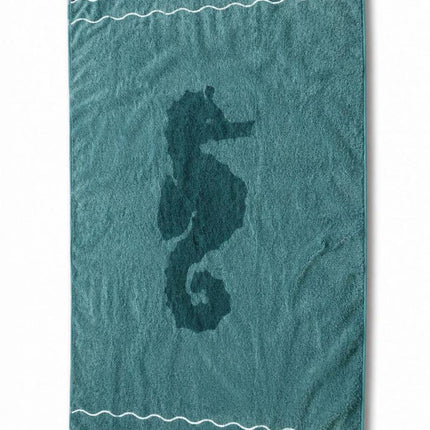 Sea horse beach towel
