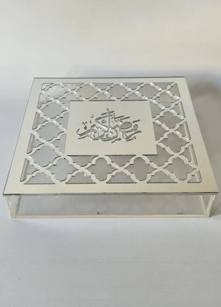 Zee Designs Plexi Glass Moroccan Ramadan Kareem Large Squared Box