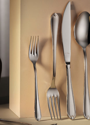 Aryildiz Sandro 84 Piece Cutlery Set with Leather Box