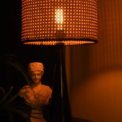 Pine Rattan Table Lamp