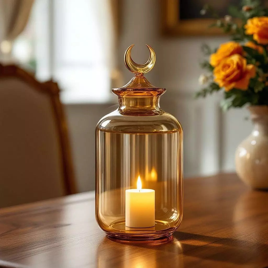 Cabin Corner Glass Lantern A