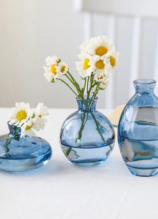 Cabin Corner Baby Blue Pyrex Vase Set (3Pcs)