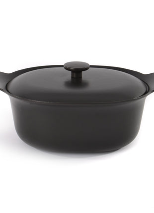 BergHoff Ron Oval covered casserole cast iron black 28 x 22 cm