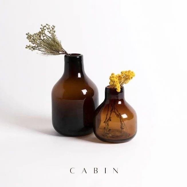 Cabin Corner Brown Vase Set (2Pcs).