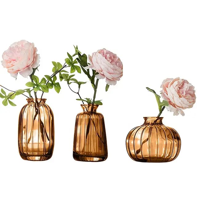 Cabin Corner Brown Vase Set (3Pcs)