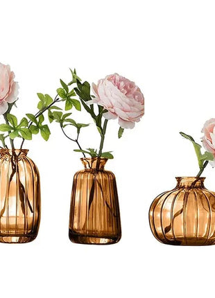 Cabin Corner Brown Vase Set (3Pcs)