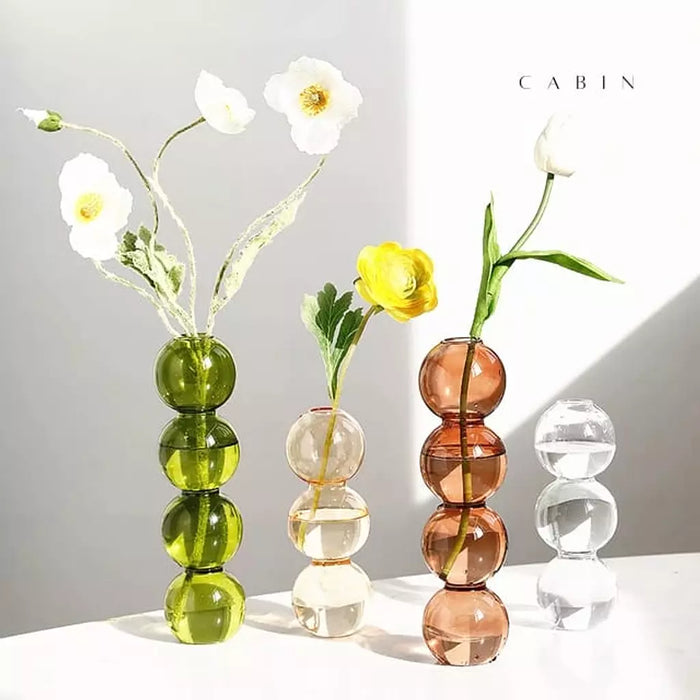 Cabin Corner Bubble Vase Set (4Pcs).