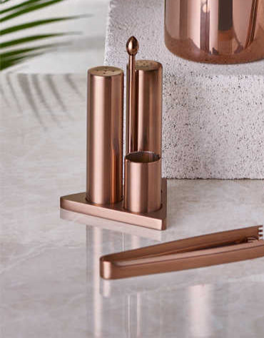 Narin Copper Salt and Pepper Shaker Set