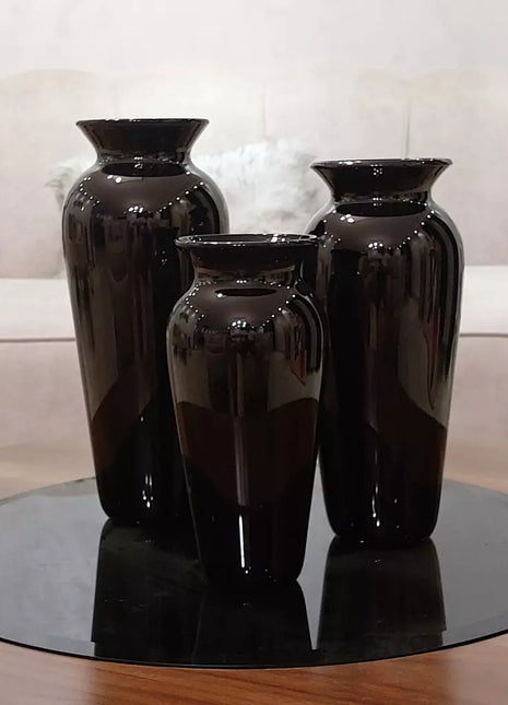 Cabin Corner Black Vase Set (3 Pcs)