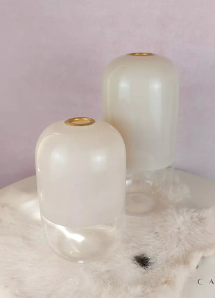 Cabin Corner Creamy Vase Set (2Pcs)