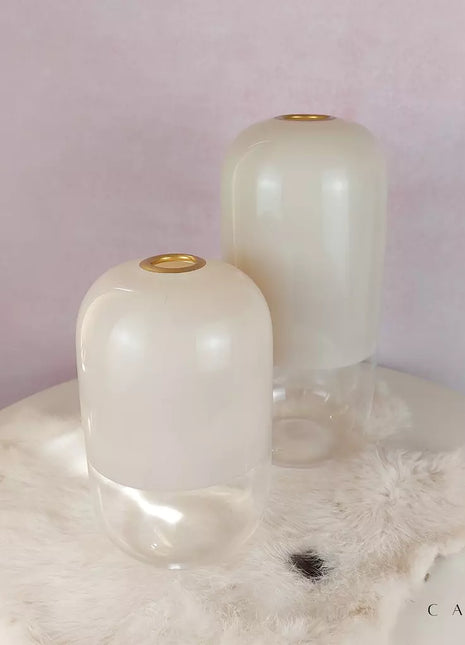 Cabin Corner Creamy Vase Set (2Pcs)