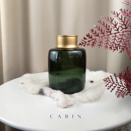 Cabin Corner Emerald Green with Gold Plated Neck