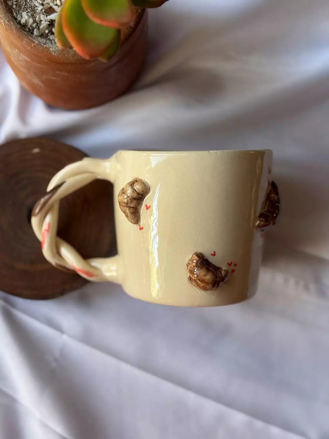 Piece of Sara Morning Croissant Mug