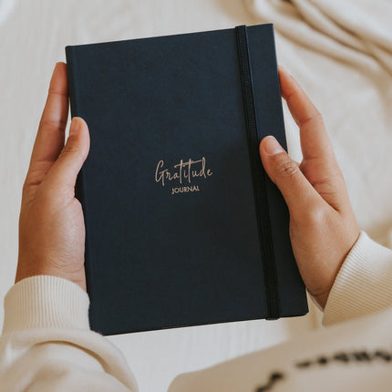 The Words Co Gratitude Navy blue Journal