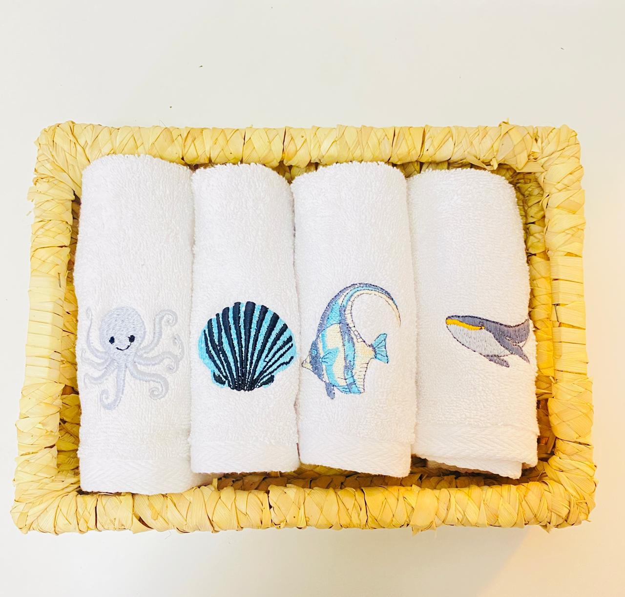 J Linens Shells Summer Box