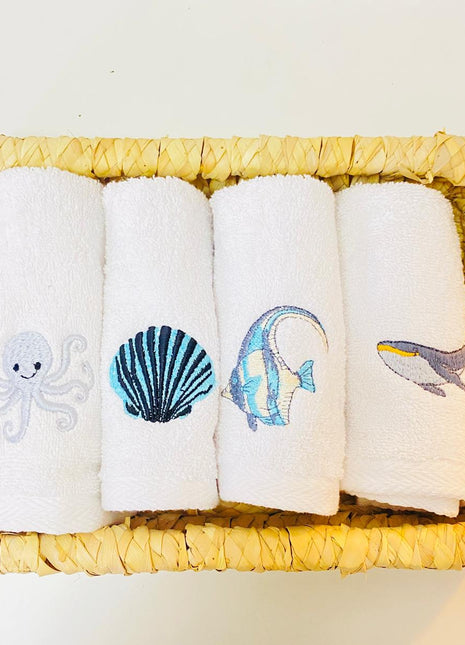 J Linens Shells Summer Box