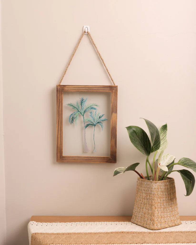The Words Co Boho Palms Glass Frame