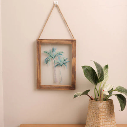 The Words Co Boho Palms Glass Frame