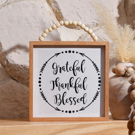 The Words Co Grateful, Thankful, Blessed Frame